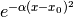 e^{-\alpha(x-x_0)^2}